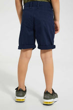 Load image into Gallery viewer, Redtag-Navy-Chino-Short-Chino-Shorts-Boys-2 to 8 Years
