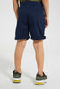 Redtag-Navy-Chino-Short-Chino-Shorts-Boys-2 to 8 Years