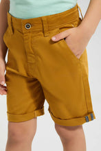 Load image into Gallery viewer, Redtag-Mustarad-Chino-Short-Chino-Shorts-Boys-2 to 8 Years
