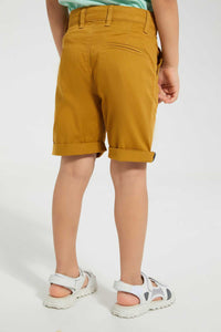 Redtag-Mustarad-Chino-Short-Chino-Shorts-Boys-2 to 8 Years