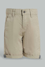 تنزيل الصورة على معرض الصور، Redtag-Beige-Chino-Short-Chino-Shorts-Boys-2 to 8 Years
