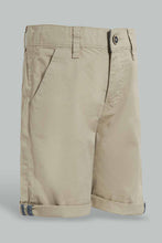 تنزيل الصورة على معرض الصور، Redtag-Beige-Chino-Short-Chino-Shorts-Boys-2 to 8 Years
