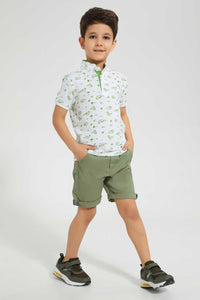 Redtag-Mint-Chino-Short-Chino-Shorts-Boys-2 to 8 Years