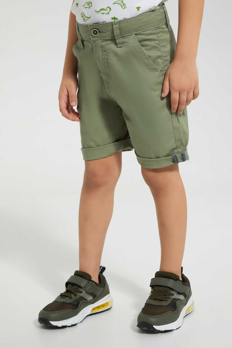 Redtag-Mint-Chino-Short-Chino-Shorts-Boys-2 to 8 Years