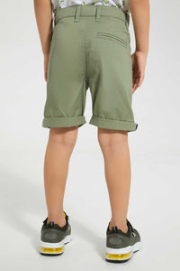 Redtag-Mint-Chino-Short-Chino-Shorts-Boys-2 to 8 Years