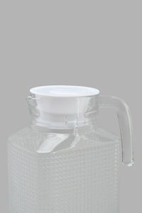 Redtag-Clear-Texture-Glass-Jug-Pitchers-Home-Dining-