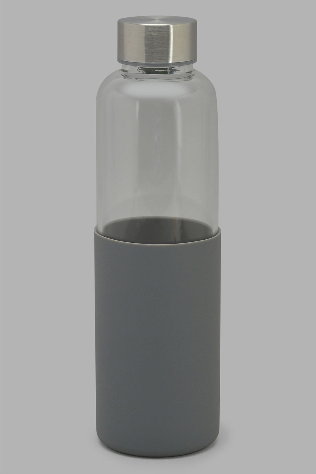 Redtag-Grey-Borosilicate-Glass-Bottle-Category:Bottles,-Colour:Grey,-Filter:Home-Dining,-HMW-DIN-Drinkware,-New-In,-New-In-HMW-DIN,-Non-Sale,-S22C,-Section:Homewares-Home-Dining-