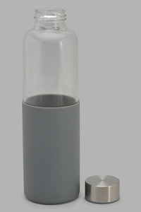 Redtag-Grey-Borosilicate-Glass-Bottle-Category:Bottles,-Colour:Grey,-Filter:Home-Dining,-HMW-DIN-Drinkware,-New-In,-New-In-HMW-DIN,-Non-Sale,-S22C,-Section:Homewares-Home-Dining-