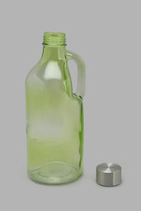 Redtag-Color-Glass-Bottle-Category:Bottles,-Colour:Green,-Filter:Home-Dining,-HMW-DIN-Drinkware,-New-In,-New-In-HMW-DIN,-Non-Sale,-S22C,-Section:Homewares-Home-Dining-
