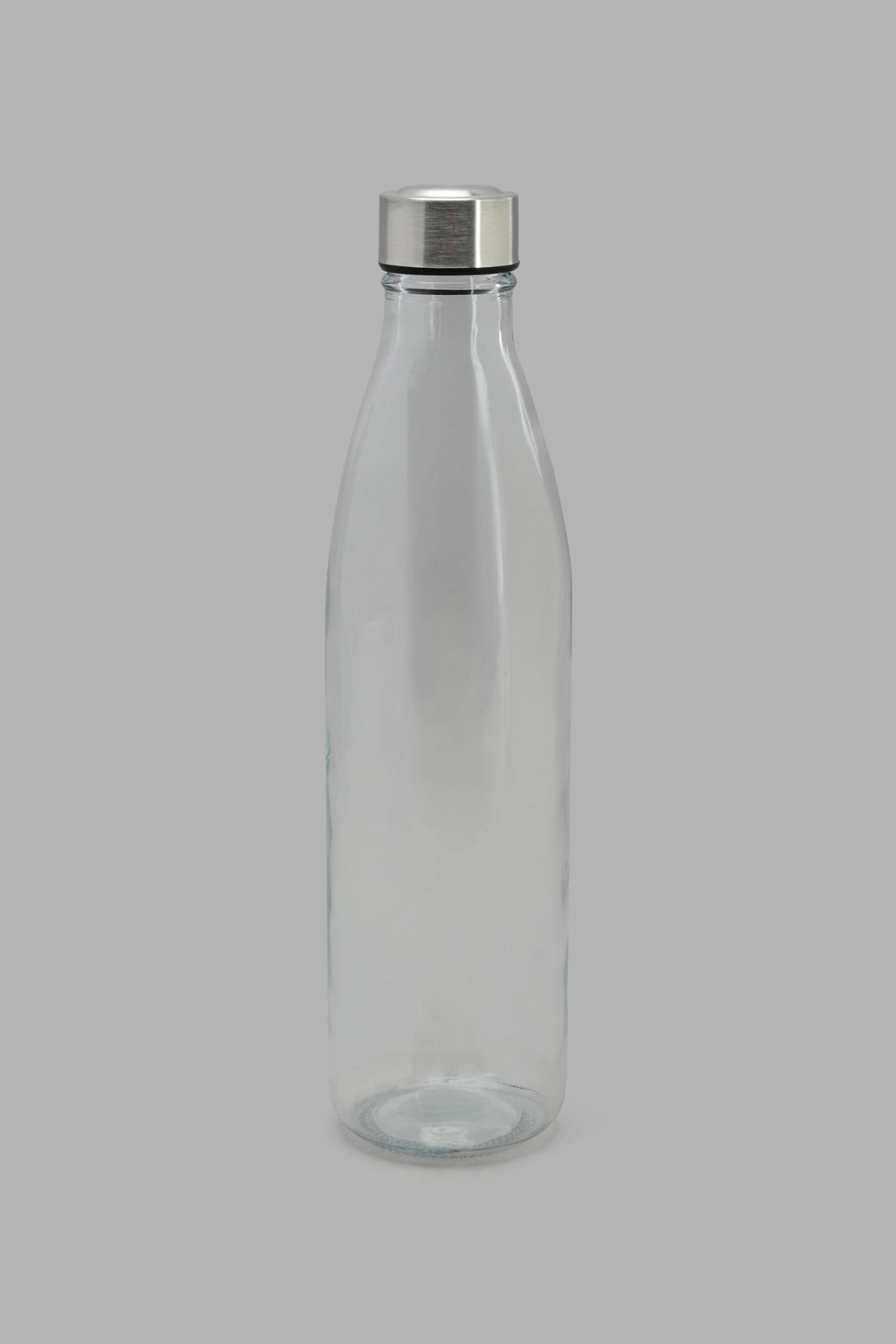 Redtag-Clear-Glass-Bottle-With-Metal-Lid-Category:Bottles,-Colour:White,-Filter:Home-Dining,-HMW-DIN-Drinkware,-New-In,-New-In-HMW-DIN,-Non-Sale,-S22C,-Section:Homewares-Home-Dining-