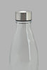 Redtag-Clear-Glass-Bottle-With-Metal-Lid-Category:Bottles,-Colour:White,-Filter:Home-Dining,-HMW-DIN-Drinkware,-New-In,-New-In-HMW-DIN,-Non-Sale,-S22C,-Section:Homewares-Home-Dining-