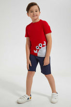 Load image into Gallery viewer, Redtag-Red-Crab-Applique-Pyjama-Set-Pyjama-Sets-Boys-2 to 8 Years
