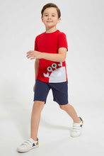 Load image into Gallery viewer, Redtag-Red-Crab-Applique-Pyjama-Set-Pyjama-Sets-Boys-2 to 8 Years
