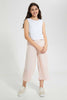 Redtag-Pink/White-Double-Layer-Jumpsuit-Jumpsuits-Senior-Girls-9 to 14 Years