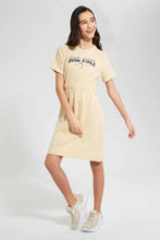 Load image into Gallery viewer, Redtag-Beige-Sporty-Knitted-Dress-Category:Dresses,-Colour:Beige,-Filter:Senior-Girls-(9-to-14-Yrs),-GSR-Dresses,-New-In,-New-In-GSR,-Non-Sale,-RMD-add,-S22C,-Section:Kidswear-Senior-Girls-9 to 14 Years
