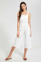 تنزيل الصورة على معرض الصور، Redtag-White-Linen-Jumpsuit-Jumpsuits-Senior-Girls-9 to 14 Years
