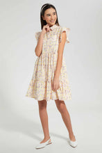تنزيل الصورة على معرض الصور، Redtag-Pink-Floral-Shirt-Dress-Dresses-Senior-Girls-9 to 14 Years
