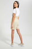 Redtag-Beige/White-Twofer-Capri-Length-Jumpsuit-Jumpsuits-Senior-Girls-9 to 14 Years