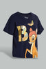 Redtag-Black-Bambi-T-Shirt-Graphic-T-Shirts-Senior-Girls-9 to 14 Years