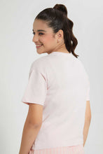 Load image into Gallery viewer, Redtag-Pink-Reversible-Sequins-Boxy-Top-Embellished-T-Shirts-Senior-Girls-9 to 14 Years
