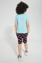 تنزيل الصورة على معرض الصور، Redtag-Blue-Tom-And-Jerry-T-Shirt-And-Short-Pyjama-Set-Pyjama-Sets-Boys-2 to 8 Years
