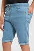 Redtag-Light-Wash-Pull-On-Short-Denim-Shorts-Senior-Boys-9 to 14 Years