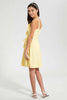 Redtag-Yellow-Ruffled-Front-Skater-Dress-Dresses-Senior-Girls-9 to 14 Years