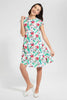 Redtag-White/Tropical-Print-Skater-Knitted-Dress-Category:Dresses,-Colour:Assorted,-Filter:Senior-Girls-(9-to-14-Yrs),-GSR-Dresses,-New-In,-New-In-GSR,-Non-Sale,-S22D,-Section:Kidswear-Senior-Girls-9 to 14 Years