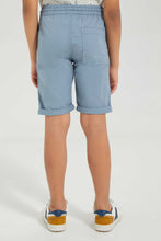 تنزيل الصورة على معرض الصور، Redtag-Blue-Pullon-Short-Chino-Shorts-Boys-2 to 8 Years
