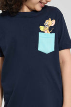 تنزيل الصورة على معرض الصور، Redtag-Navy-Jerry-Pocket-T-Shirt-Character-T-Shirts-Boys-2 to 8 Years
