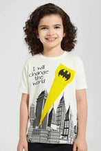 تنزيل الصورة على معرض الصور، Redtag-White-Batman-Pocket-T-Shirt-Character-T-Shirts-Boys-2 to 8 Years
