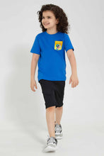 تنزيل الصورة على معرض الصور، Redtag-Blue-Marvin-Pocket-T-Shirt-Character-T-Shirts-Boys-2 to 8 Years
