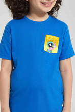 تنزيل الصورة على معرض الصور، Redtag-Blue-Marvin-Pocket-T-Shirt-Character-T-Shirts-Boys-2 to 8 Years
