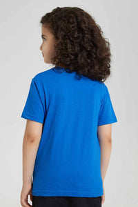 Redtag-Blue-Marvin-Pocket-T-Shirt-Character-T-Shirts-Boys-2 to 8 Years