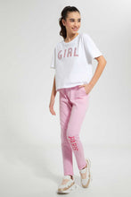 Load image into Gallery viewer, Redtag-White-High-Density-Print-Boxy-Top-Graphic-Prints-Senior-Girls-9 to 14 Years
