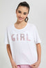 Redtag-White-High-Density-Print-Boxy-Top-Graphic-Prints-Senior-Girls-9 to 14 Years