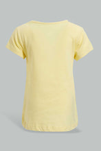 تنزيل الصورة على معرض الصور، Redtag-Yellow-Pineapple-Pleacement-Print-T-Shirt-Graphic-T-Shirts-Infant-Girls-3 to 24 Months
