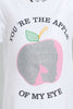 Redtag-White-Apple-Pleacement-Print-T-Shirt-Graphic-T-Shirts-Infant-Girls-3 to 24 Months