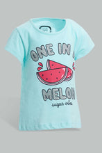 تنزيل الصورة على معرض الصور، Redtag-Mint-Watermelon-Placement--Print-T-Shirt-Graphic-T-Shirts-Infant-Girls-3 to 24 Months
