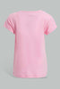Redtag-Pink-Fruity-Salad-Placement-Print-T-Shirt-Graphic-T-Shirts-Infant-Girls-3 to 24 Months