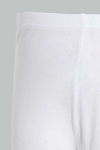 Redtag-White-Solid-Legging-Leggings-Infant-Girls-3 to 24 Months