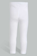 Load image into Gallery viewer, Redtag-White-Solid-Legging-Leggings-Infant-Girls-3 to 24 Months
