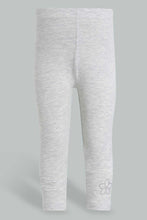 Load image into Gallery viewer, Redtag-Grey-Solid-Legging-Leggings-Infant-Girls-3 to 24 Months
