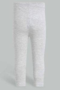 Redtag-Grey-Solid-Legging-Leggings-Infant-Girls-3 to 24 Months