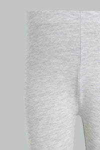 Redtag-Grey-Solid-Legging-Leggings-Infant-Girls-3 to 24 Months