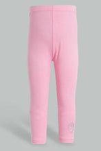 Load image into Gallery viewer, Redtag-Pink-Solid-Legging-Leggings-Infant-Girls-3 to 24 Months
