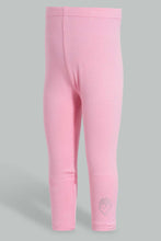 Load image into Gallery viewer, Redtag-Pink-Solid-Legging-Leggings-Infant-Girls-3 to 24 Months
