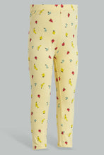 Load image into Gallery viewer, Redtag-Yellow-Printed-Legging-Leggings-Infant-Girls-3 to 24 Months
