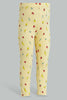 Redtag-Yellow-Printed-Legging-Leggings-Infant-Girls-3 to 24 Months