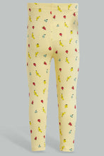 Load image into Gallery viewer, Redtag-Yellow-Printed-Legging-Leggings-Infant-Girls-3 to 24 Months
